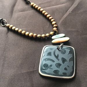 Silpada Jewelry - Silpada bronze pearl etched necklace Silpada Jewelry - Silpada bronze pearl etched necklace